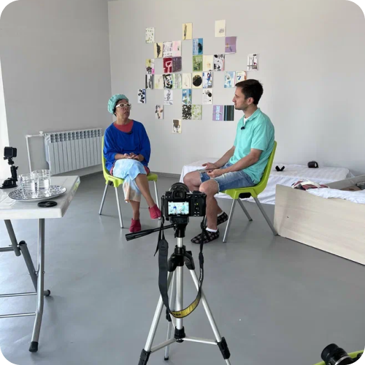 video interview with the artist